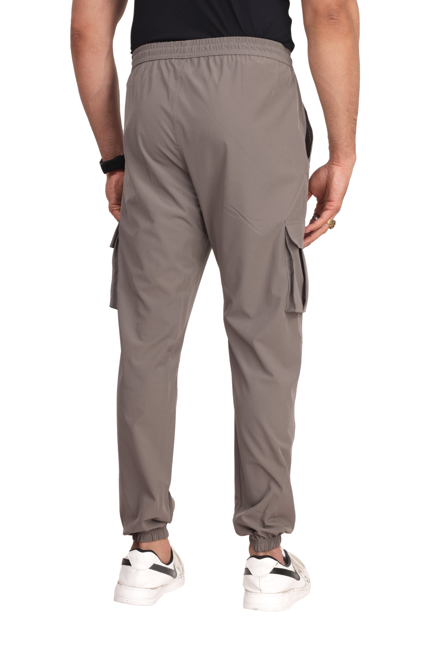 Mens Nylon Stretch Quickdry Cargo Joggers