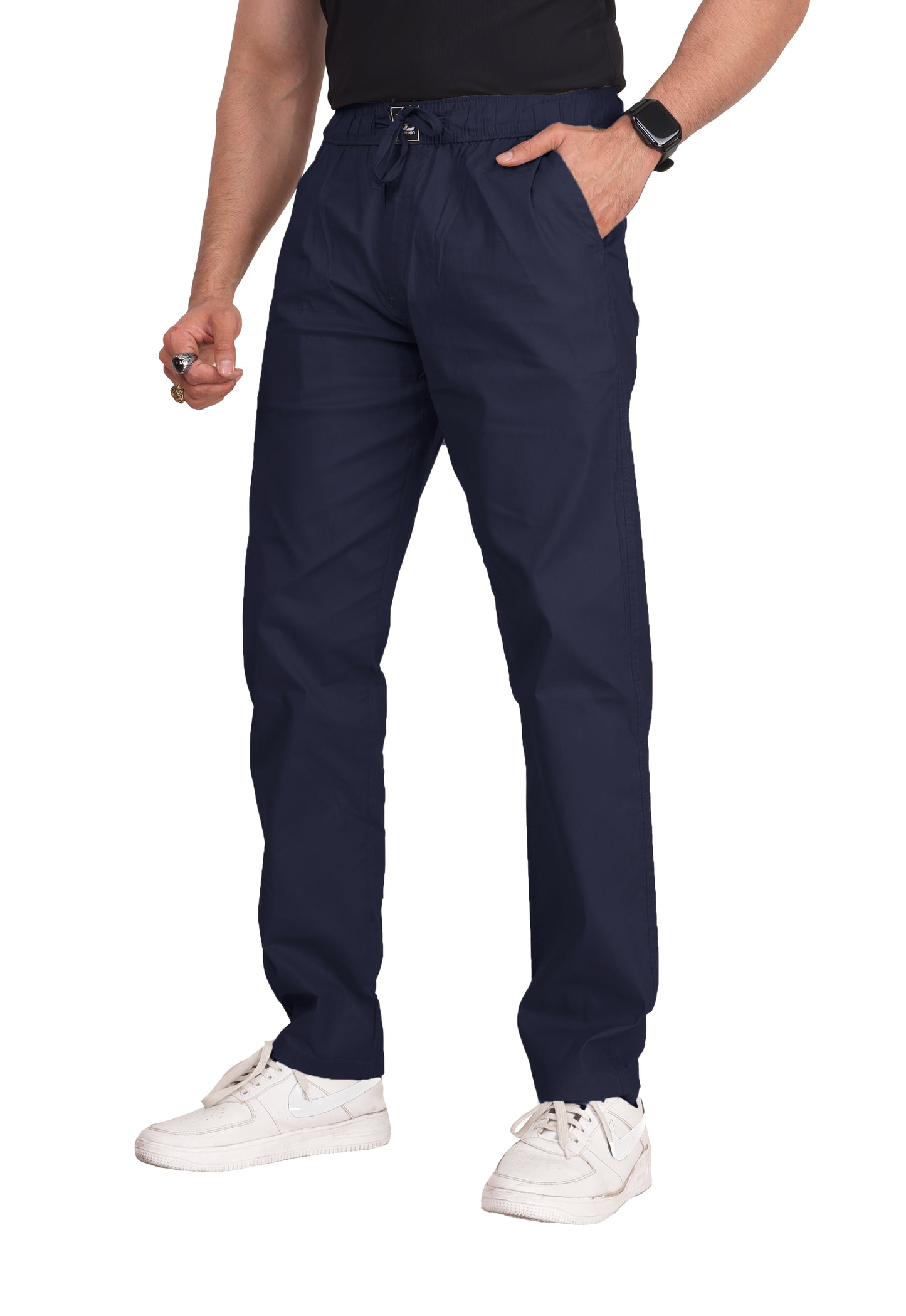 Men's Solid Cotton Stretchable Lounge Pajama Pant Lower