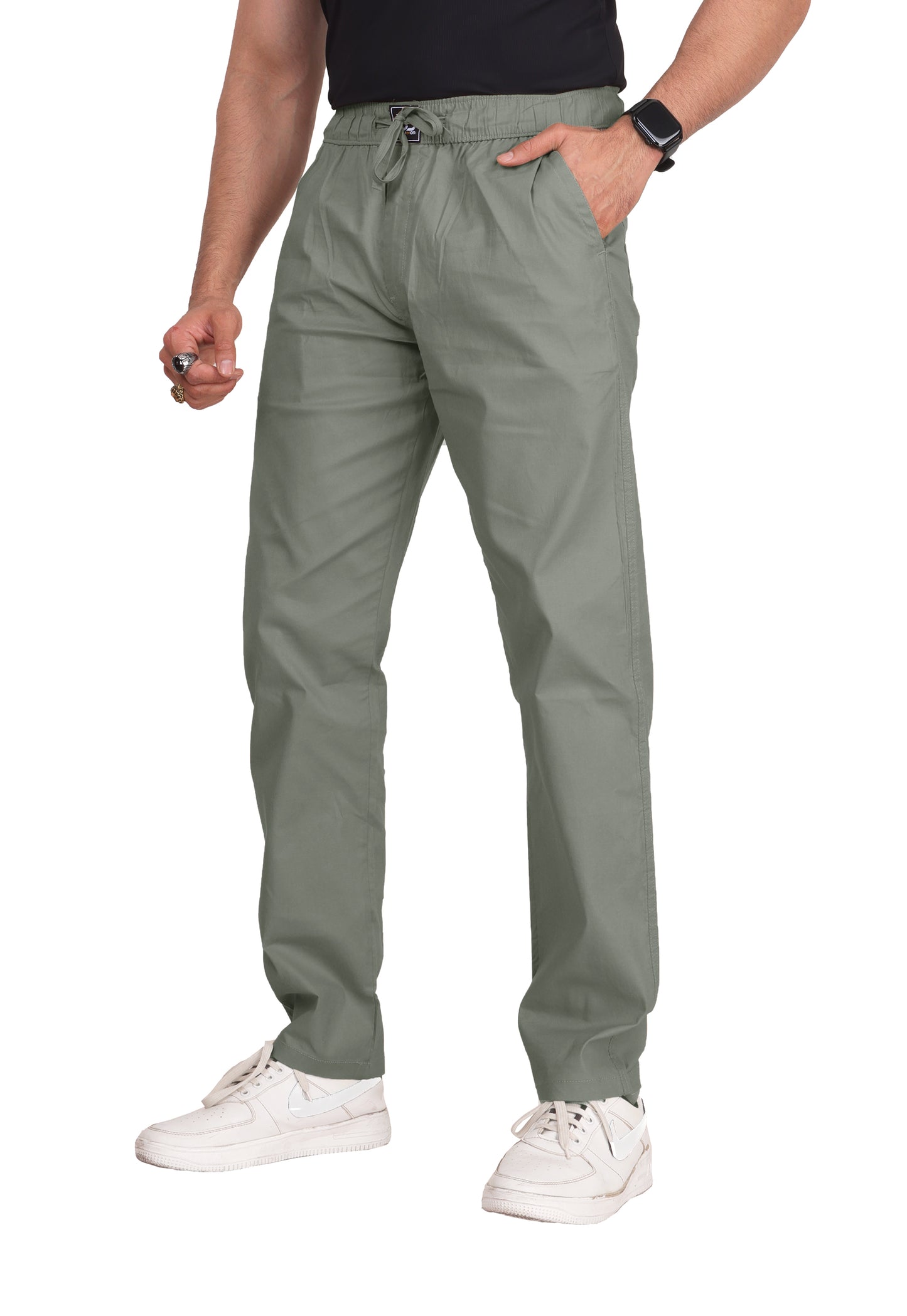 Men's Solid Cotton Stretchable Lounge Pajama Pant Lower