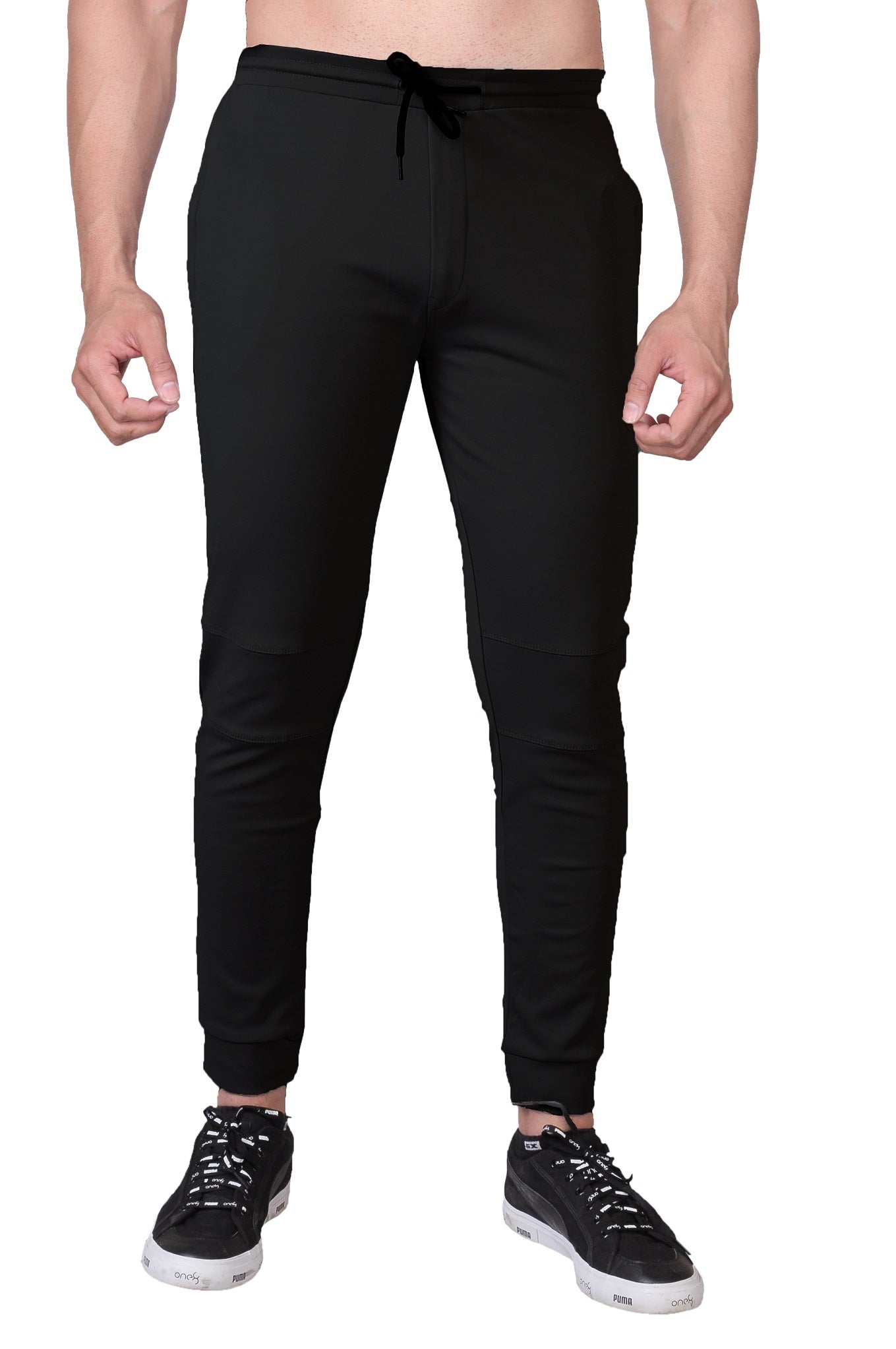 Men's Way Stretch Lycra Sports Trackpants - Main Image