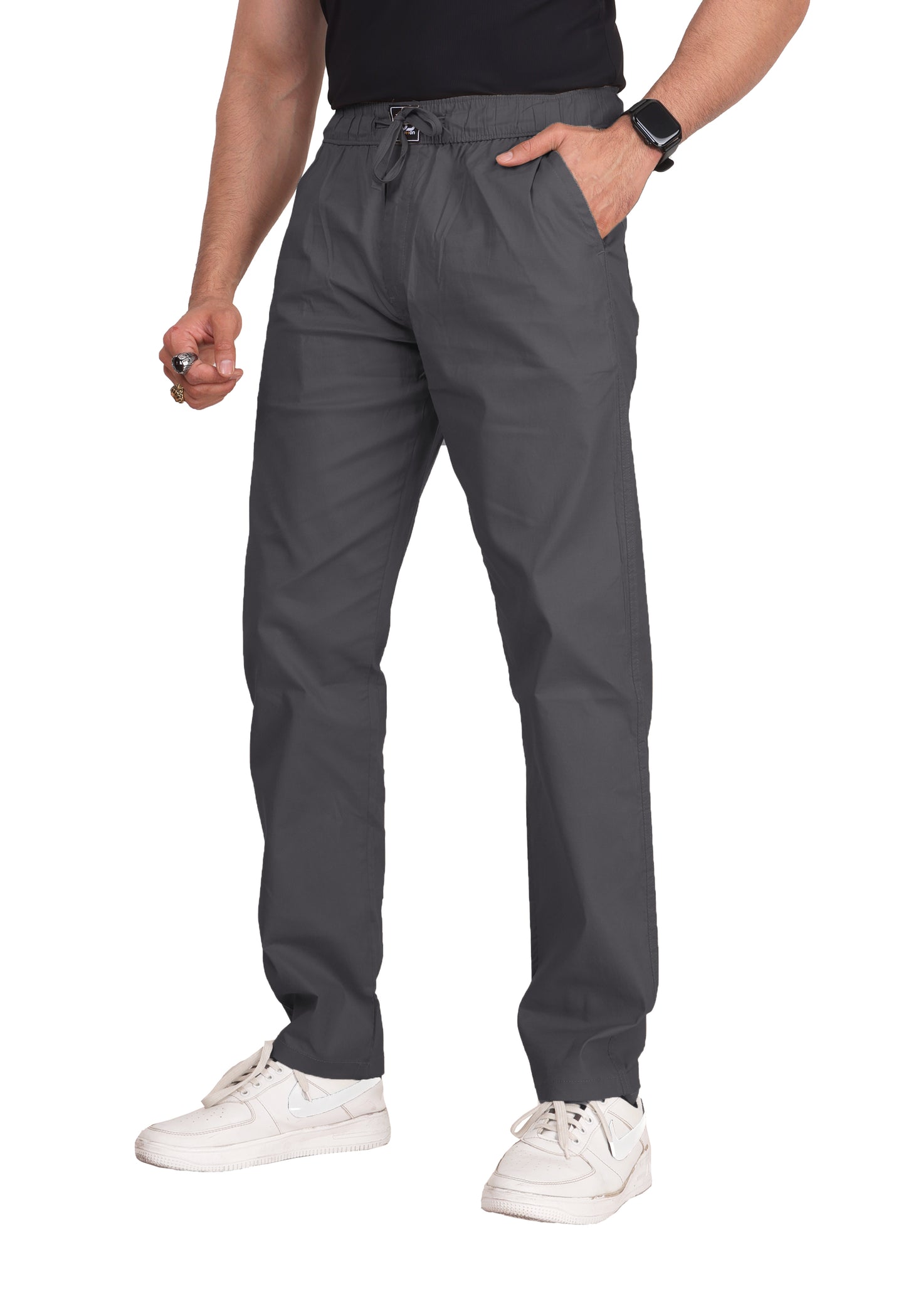 Men's Solid Cotton Stretchable Lounge Pajama Pant Lower